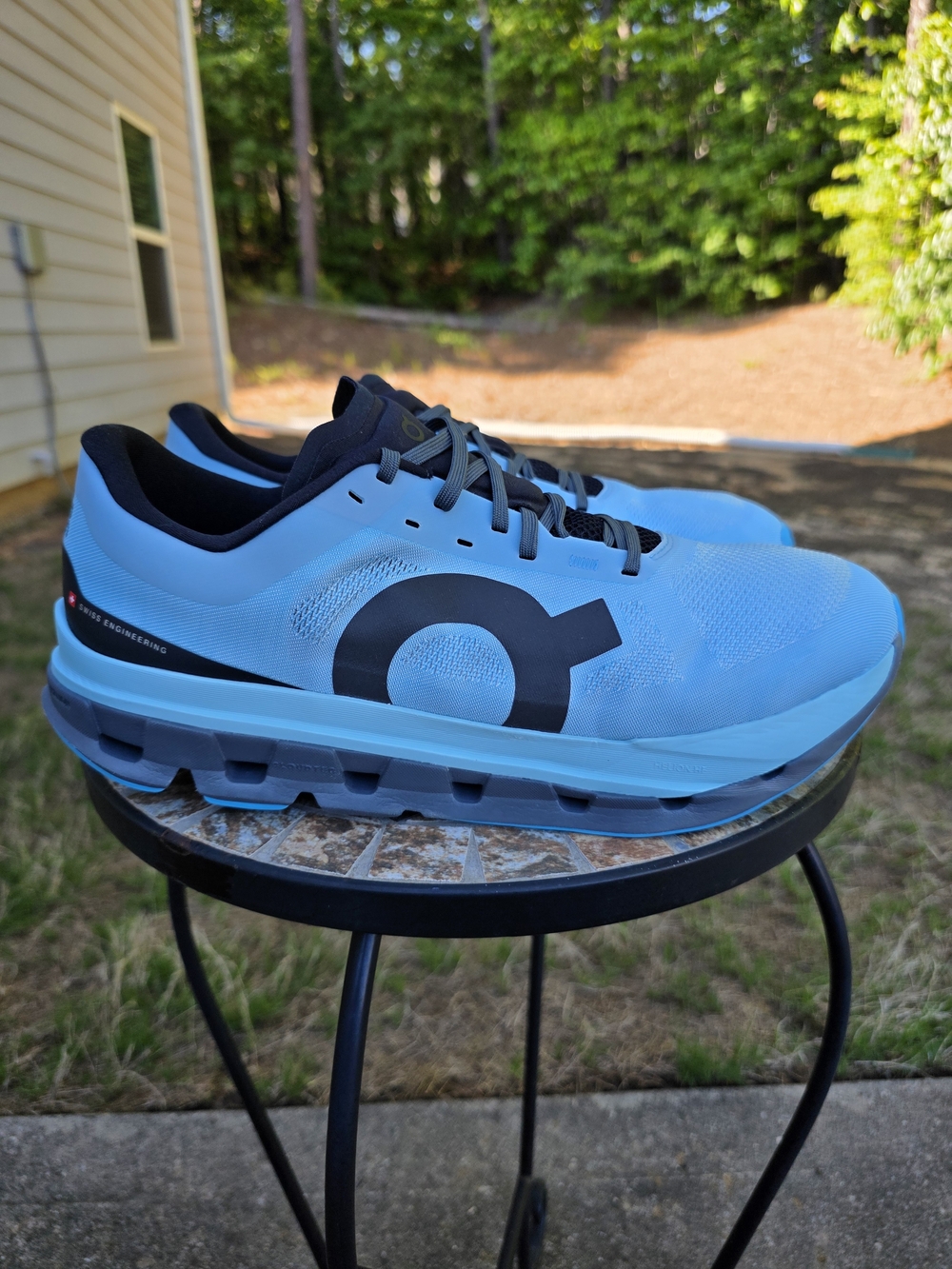 On Cloudflow 5 3MF10113306 Arctic/Stone Running Shoes Men Size 11.5 Worn 3x
